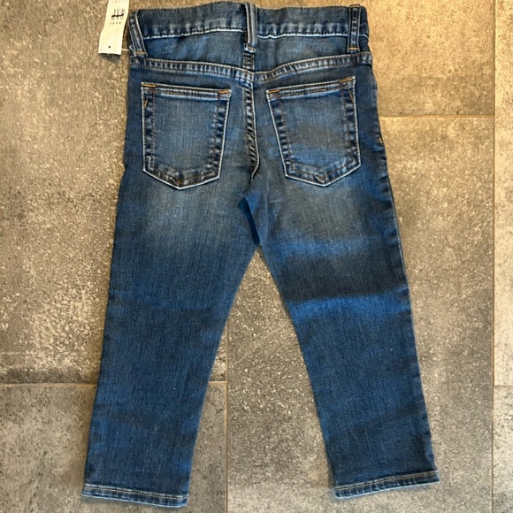 NWT GAP UNISEX TODDLER  JEANS W/MONSTER DECALS Age 3 Yrs Old - Picture 2 of 3